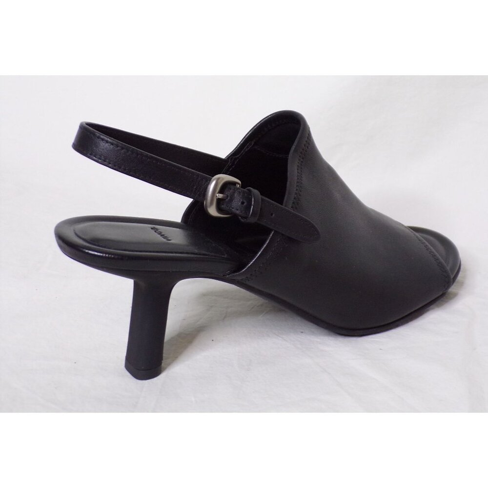 🆕VINCE Jana Slingback Heels Shoe Leather 9 Black - Picture 8 of 13